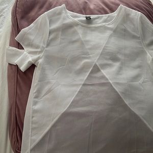 Sheer White Blouse